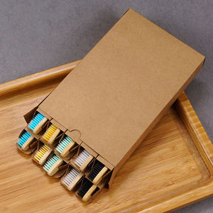 removable bambu kids comical tooth brush kids charcoal bamboo