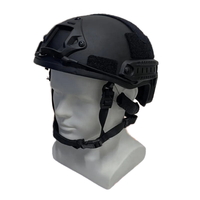 Casque tactique haute performance avec fixation frontale, rails latéraux, protections auriculaires et mentonnières, vert OD, pour l'entraînement, le travail et les opérations sur le terrain
