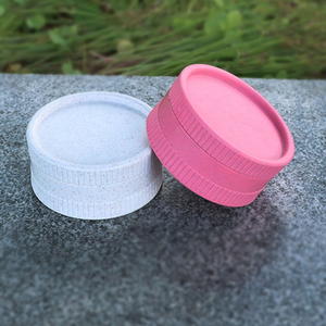 Wholesale Cheap 55mm 2 Pieces ABS/Silicone Manual Custom Logo <b>Herb</b> <b>Grinders</b> <b>for</b> Sharp Teeth Tobacco Spice Crushers - Product Image 1