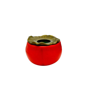 Pot de fleurs en plastique en forme de kaki, design moderne pour la décoration intérieure, jardinières pour salon - Product Image 5