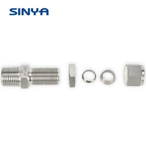 Schott Stecker Kompression Rohr Armaturen 1 Zu 16 Zoll 3/8 in. Rohr x 1/<span class=keywords><strong>2</strong></span> in. NPT Edelstahl Hydraulische Instrument - Product Image 3