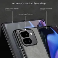 Coque de téléphone d'affaires de luxe pour Google Pixel Pixel 9 Pro Fold Fold2 cuir de mouton lentille tout compris couverture arrière de téléphone