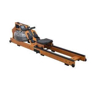 Adjustable Resistance Rubber Wood Foldable Water Rower Full Body Home Gym Cardio Exercise <b>Machine</b> - Product Image 1