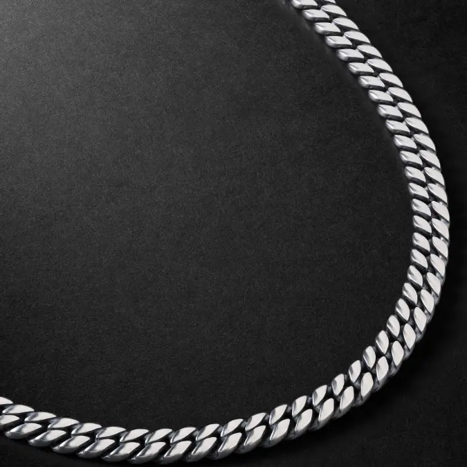 Inspire jewelry Black Gold Silver Metal Curb Cuban Link Chain Choker Necklace Jewelry Wholesale Hot Style silver Cuban Necklace