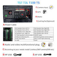 9" 10" T100 Layar Android Universal Wireless Carplay Pemutar Video DVD Mobil Headunit Universal GPS Carplay Wifi BT