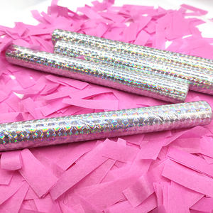 Heyha usine chinoise vente directe personnalisée confettis baguettes bleu et rose <span class=keywords><strong>couleur</strong></span> main confettis <span class=keywords><strong>bombe</strong></span> décorations pour événement de mariage - Product Image 2