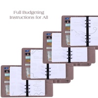 Hongbo nouvelle meilleure vente A6 feuilles mobiles papier planificateur budgétaire Inserts pour l'argent/l'organisation de la dette