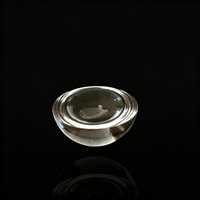 Lentille hémisphérique de haute précision en quartz BK7, lentille demi-dôme pour système de collimation optique