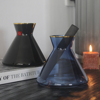 Bouteille en verre vide de 200 ml pour diffusion d'arômes, design créatif, luxe, nordique, moderne, conique