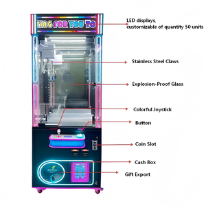 <span class=keywords><strong>M</strong></span>áquina de Peluches Comercial al por Mayor con Pantalla de Animación y <span class=keywords><strong>2</strong></span> Aceptadores de Billetes para Parque de Atracciones - Product Image 4