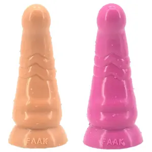 Venta al por mayor anal consolador de calidad premium-FAAK de alta calidad G punto consolador de silicona artificial Dildo realista anal enchufe trasero gigante juguete del sexo para la Mujer