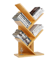 Étagère à livres multifonctionnelle pour enfants à 5 niveaux avec un design moderne en bambou et un rangement