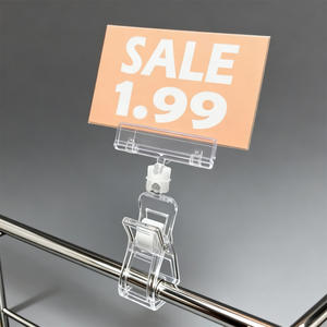 حاملات بطاقات أسعار شفافة من البلاستيك PVC للرفوف السلكية في السوبر ماركت، عرض بالتجزئة، بيع بالجملة، تصنيع حسب الطلب - Product Image 6