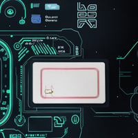 Venta al por mayor de doble interfaz CPU Jcop Java RFID tarjetas de Control DE ACCESO OEM ODM Prelam Inlay producción NFC comunicación impermeable
