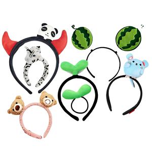 Op maat gemaakte pluche dierenhoofdbanden van de fabrikant, dierentuin souvenir poppen, fruit hoofdbanden, cartoon groente hoofdbanden - Product Image 1