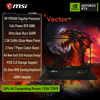 Ordinateur portable de jeu MSI Vector 18 Ryzen 9 9955HX RTX50 Series 18 pouces QHD+ 2.5K 240Hz à taux de rafraîchissement élevé