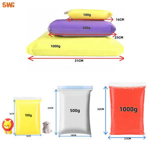 SIWEI tas 100g buatan tangan, Super ringan pengering udara plastik pemodelan tanah liat buatan tangan pendidikan 3D Playdough & Alat Slime - Product Image 2
