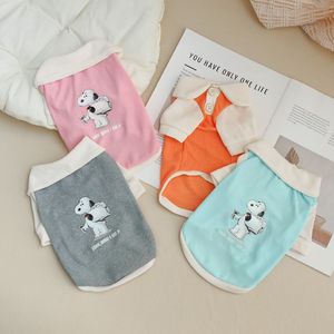 Chaleco para Perro Snoopy, Tejido Waffle Transpirable, Ropa para Mascotas de Primavera y Otoño, Estampado de Dibujos Animados para Perros Pequeños, Gris, Azul, Rosa - Product Image 2
