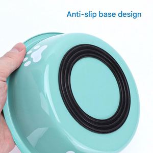 Tazones de Acero Inoxidable para Perros Pequeños, Medianos y Grandes, Tazón para Comida y Agua con Base de Silicona Antideslizante - Product Image 2