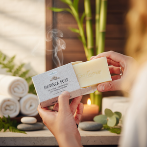 Savon artisanal végétalien Klariza Sprl, biologique, naturel, blanchissant, anti-acné, pour tous types de peau, boîtes à savon, coupe-savon - Product Image 4