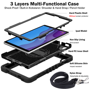 <span class=keywords><strong>Pour</strong></span> <span class=keywords><strong>Lenovo</strong></span> <span class=keywords><strong>M10</strong></span> <span class=keywords><strong>HD</strong></span> X360 <span class=keywords><strong>Housse</strong></span> <span class=keywords><strong>pour</strong></span> <span class=keywords><strong>tablette</strong></span> avec béquille rotative à 360 degrés et couverture arrière - Product Image 5