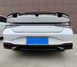For Hyundai Elantra 2021-2024 Rear <b>Trunk</b> Spoiler Wing Car Rear Spoiler Rear Roof Wing <b>Trunk</b> Wing Body Kit Car Accessories - Product Image 5