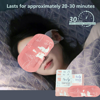 Masque oculaire chauffant jetable à la vapeur parfumé aux fleurs de cerisier, masque oculaire à compresse chaude pour les travailleurs et les voyages