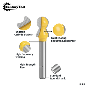 Fraise à rainurer horizontale pour moulures en bois, tige de 1/4 (6 mm, 8 mm), jeu de fraises pour le travail du bois - Product Image 2