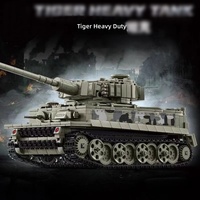 Yeni Gelen 66055 Tiger Ağır Tank Yapım Blokları Seti, Savaş Aracı Model Kiti, Erkek Çocuklar İçin Eğitici Montaj Oyuncağı, Çocuk Hediyesi
