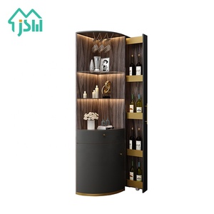 Luxury Living Room Home Furniture LED Light <strong>Corner</strong> Bar Wine <strong>Display</strong> <strong>Cabinet</strong> - Product Image 6