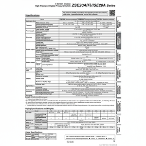 สวิตช์ความดันดิจิตอลนิวเมติก ISE20A-R-M-01-JB SMC - Product Image 1