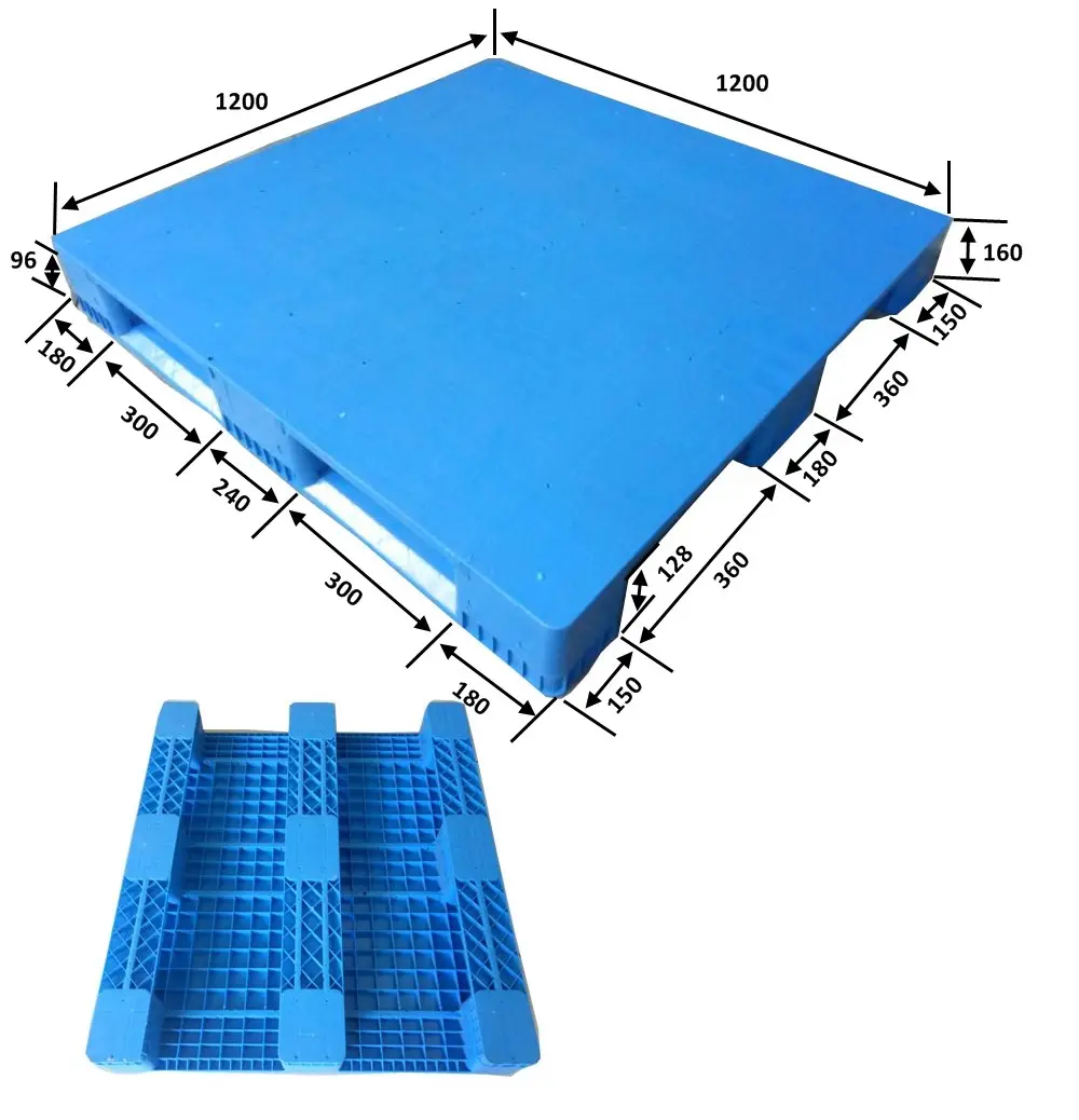 HUADING 100 Virgin HDPE Reinforced Plastic Pallet