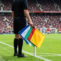 Drapeau d'arbitre portable en acier inoxydable 36*30cm, jaune et rouge, avec logo personnalisé, très populaire, pour adultes, vente en gros