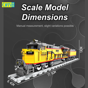 Cayi ชุด AC6000สร้างรถไฟในเมืองย้อนยุค<span class=keywords><strong>2025</strong></span>ชุดของเล่นแบบ DIY รุ่นรีโมทคอนโทรลของเล่นสำหรับเป็นของขวัญ - Product Image 5