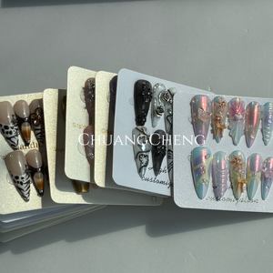 <span class=keywords><strong>Uñas</strong></span> Postizas Rojas con Lazo para <span class=keywords><strong>San</strong></span> <span class=keywords><strong>Valentín</strong></span>, <span class=keywords><strong>Uñas</strong></span> con Diseño <span class=keywords><strong>de</strong></span> Amor, Tendencia Brillante, Adorno 3D, <span class=keywords><strong>Uñas</strong></span> Artificiales <span class=keywords><strong>Cortas</strong></span> Pintadas a Mano, Manicura - Product Image 3