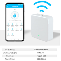  Serrure de porte intelligente avec passerelle Wi-Fi, émetteur sans fil 2.4G, télécommande, déverrouillage, enregistrement, consultation, code d'accès temporaire