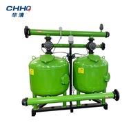 Sistema de Tratamiento de Agua para Riego por Goteo Agrícola con Filtro Automático de Arena y Grava de Retrolavado