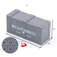 Vente en gros d'usine : Boîte à armes, étui à pistolet, kit de modélisme miniature, blocs de construction, mini-accessoires en plastique