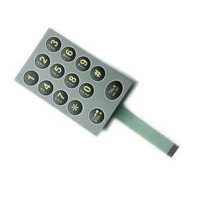 Keypad Membrane Switch Customized Fpc Pcb Capacitive Touch Button Keypad Flexible Push Button Membrane Switch