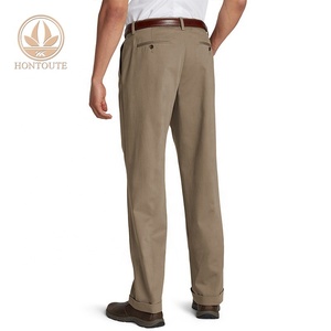 Venta al por mayor de encargo nuevo patrón Slim poliéster negocios caqui traje de pantalón para los hombres - Product Image 4