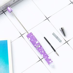 ดินสอพลาสติก DIY - ซีรีส์รูปหัวใจวาเลนไทน์ ปากกาลูกปัดแบบปรับแต่งได้ สำหรับของขวัญและโปรโมชั่น - Product Image 4