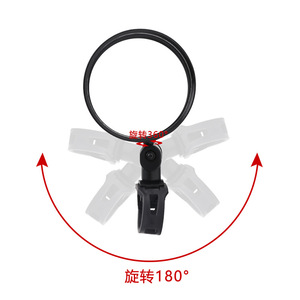 Yueli Bicycle Rearview Mirror 360 Degree Rotate Handlebar Mount For Mountain Bikes <b>Cycling</b> Equipment - Product Image 1