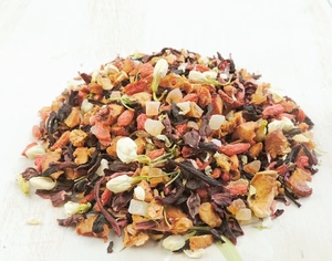 Frutas de belleza de desintoxicación china, té mezclado con fresas, Goji, berry, jazmín, hibisco, flores sueltas, venta al por mayor - Product Image 2