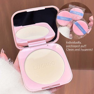 LUCK GIRLS Polvo Compacto Nuevo Polvo Fijador Control de Grasa para Retoques de <span class=keywords><strong>Maquillaje</strong></span> Corrector Acabado Mate Resistente al Agua Tono Natural de Piel - Product Image 6