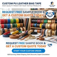 Nouvelle bande de bordure en cuir PU bicolore de cette année, couleur unie, échantillons en stock directement de l'usine chinoise, pour vêtements et textiles de maison