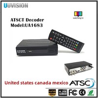 Vente directe d'usine pour le commerce extérieur : Décodeur ATSC UA1681 haute définition avec processeur MSTAR OS double cœur et prise en charge H.264/MPEG-4