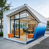 Maison préfabriquée en conteneur maritime à panneaux sandwich, villa de luxe, bureau mobile portable, petite cabine d'atelier