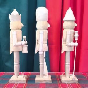 DIY - Marionnette <span class=keywords><strong>Soldat</strong></span> <span class=keywords><strong>Casse</strong></span>-<span class=keywords><strong>Noisette</strong></span> en Bois Brut Non Peint de 30 cm pour Décoration et Peinture DIY - Product Image 2