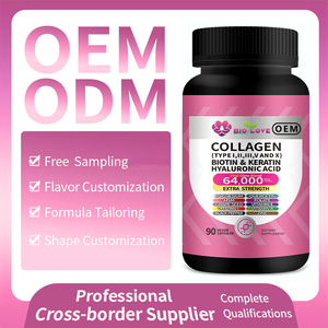 Gélules de collagène complexe en gros pour usine OEM, 90 unités, multivitamines, biotine, pépins de raisin, complément alimentaire pour la croissance des cheveux et de la peau, OEM - Product Image 6