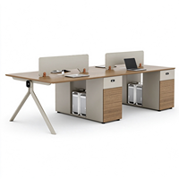 Bureau de travail durable pour le personnel de bureau, table de bureau modulaire pour la décoration de lieux de travail modernes